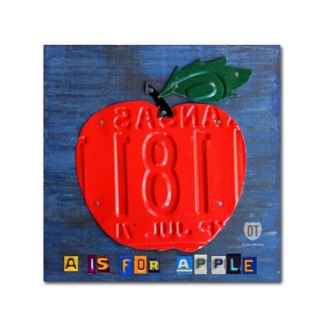 Trademark Fine Art Design Turnpike 'Apple' Canvas Art, 18x18 ALI1297-C1818GG